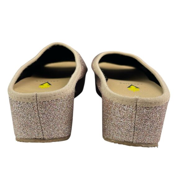 Volatile Women’s Platform Slide Sandals Size 8 Glitter Slip-On Wedge Open Toe - Picture 5 of 11